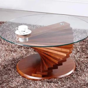 Glass Coffee Table- Brown (96557)