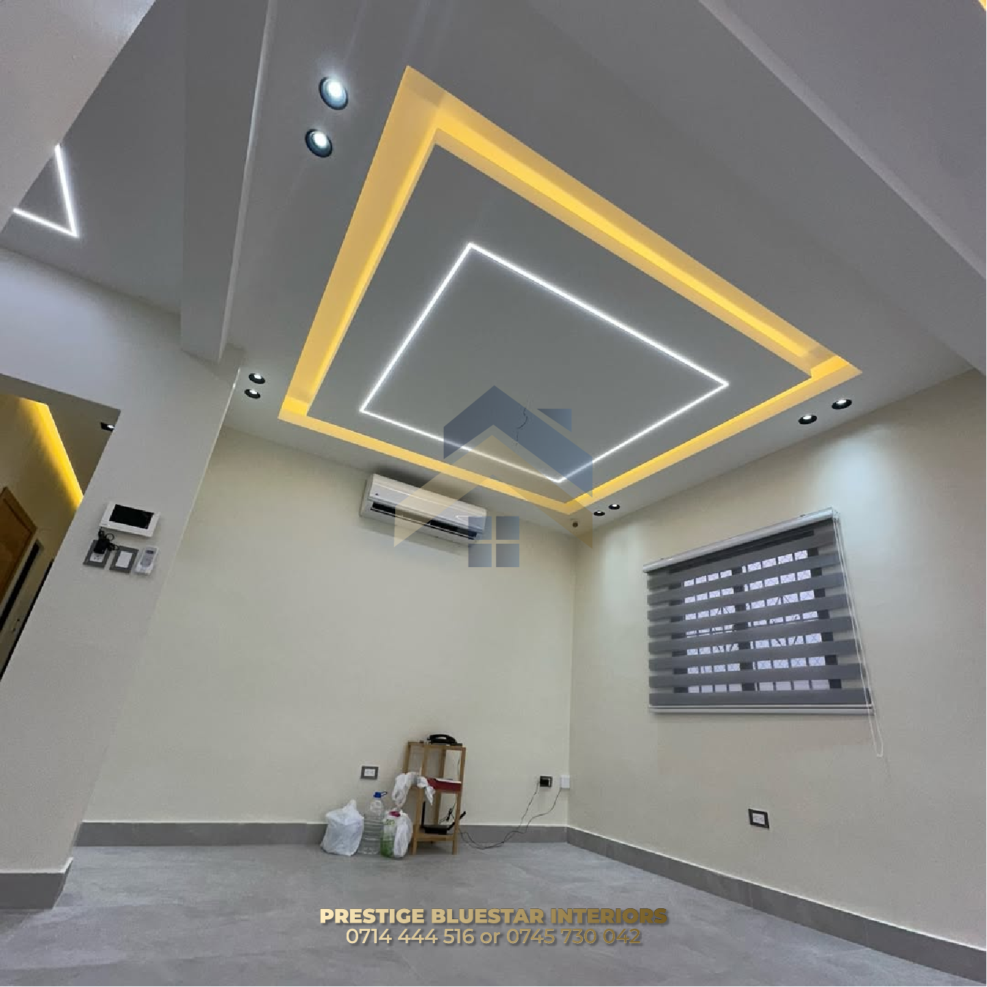 Luxury gypsum ceiling installation and interior finishes in Nairobi by Prestige Bluestar Transforming Old Nairobi Homes into Luxury Residences: Before-and-After Makeover Ideas