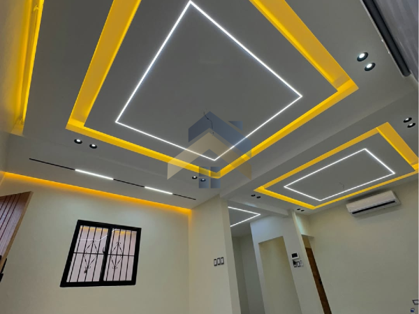 Luxury gypsum ceiling installation and interior finishes in Nairobi by Prestige Bluestar Retail & Showroom Renovations in Rwanda