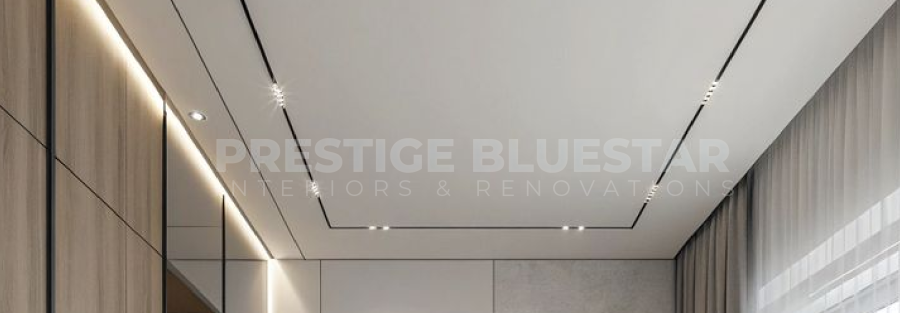 Modern gypsum ceiling installation