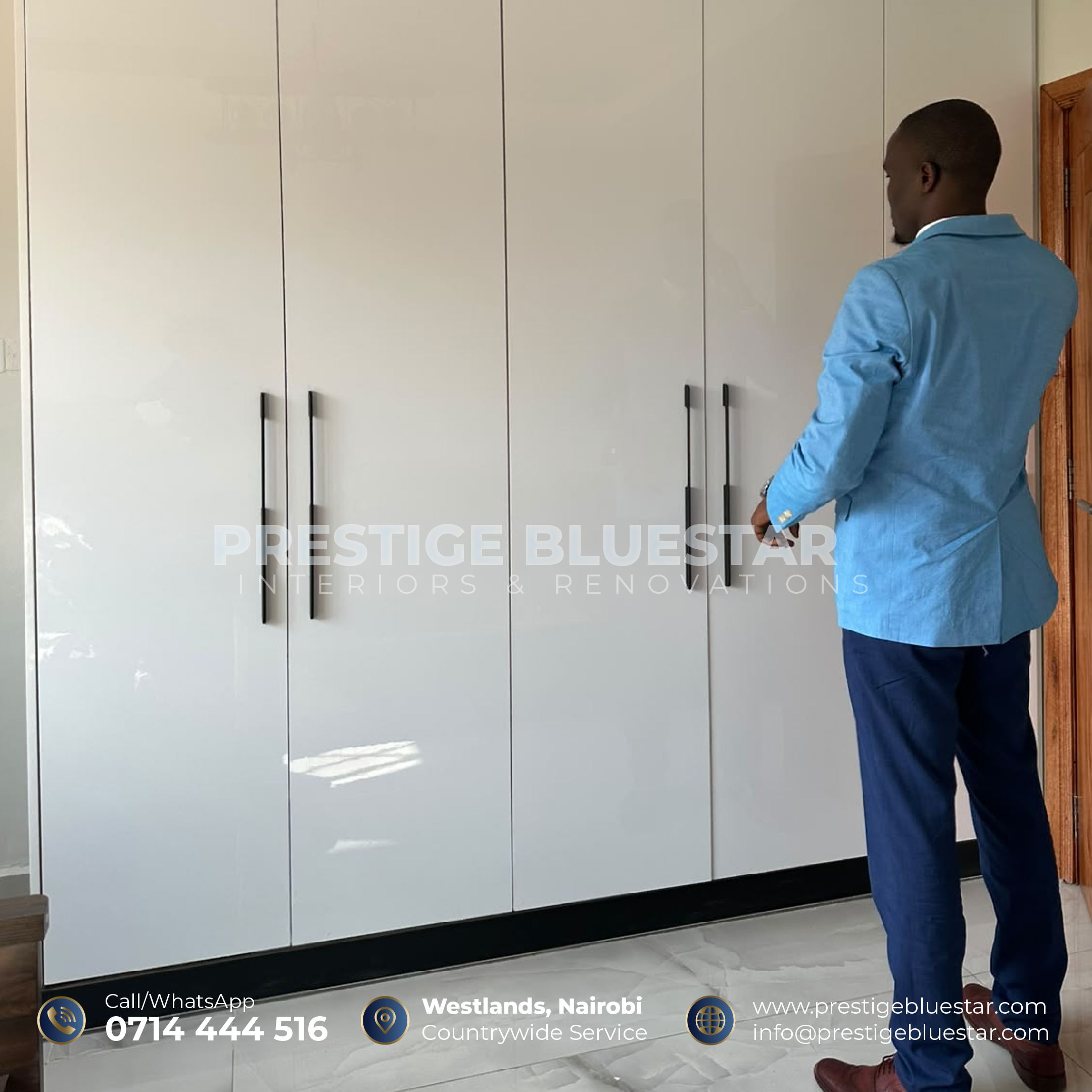 Portfolios 3 Custom Wardrobes Installation Gikambura | Prestige Bluestar