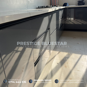 Kitchen Cabinets Installation Gikambura | Modern Project Review 8 Marble countertop detail