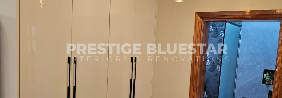 Built-in custom wardrobe installation in Gikambura