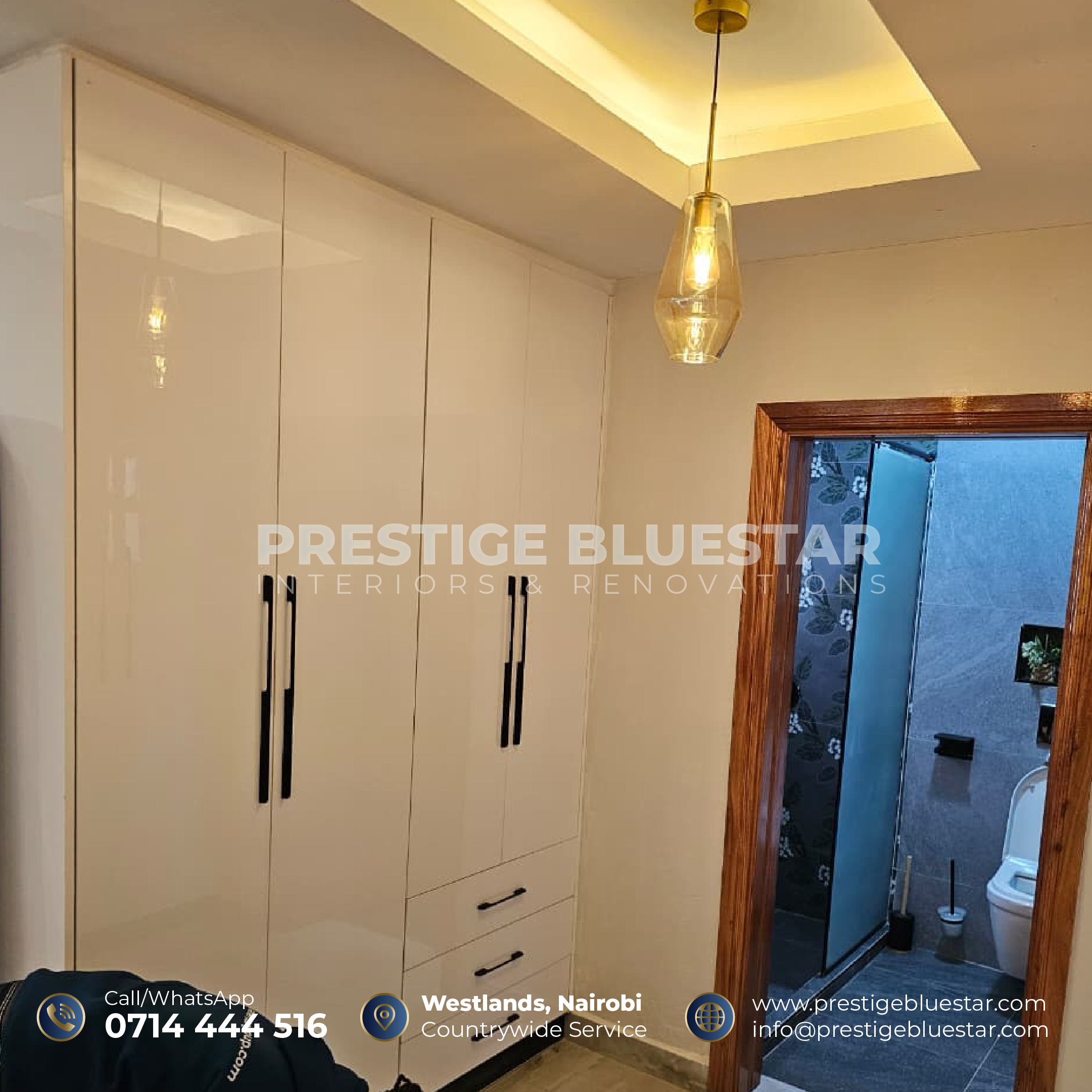Custom Wardrobes Installation Gikambura | 4-Bedroom Project Review 6 Built-in custom wardrobe installation in Gikambura