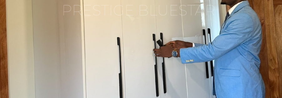Prestige Bluestar gloss cabinetry installation