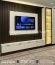 Double-sided TV wall design for large living room