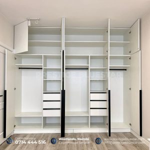 Floor-to-Ceiling Wardrobes: 10 Benefits for Modern Homes in Kenya 6 Modern floor-to-ceiling wardrobe installed by Prestige Bluestar in Kenya