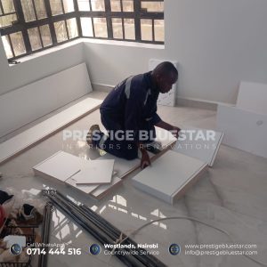 Custom One-Sided Cabinet TV Wall Unit Installation in Gikambura | Luxury Living Room Design 7 Modern living room TV wall installation