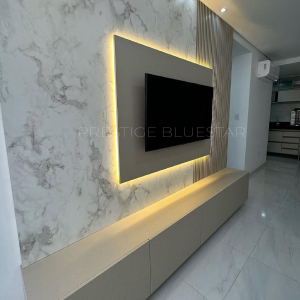 5 TV Wall Unit Ideas for a Modern Living Room 11 Marble TV wall