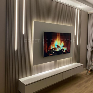 5 TV Wall Unit Ideas for a Modern Living Room 10 Fluted TV wall panels