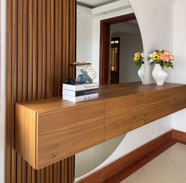 Console Unit Utawala | Custom Entrance Console Unit & Feature Wall